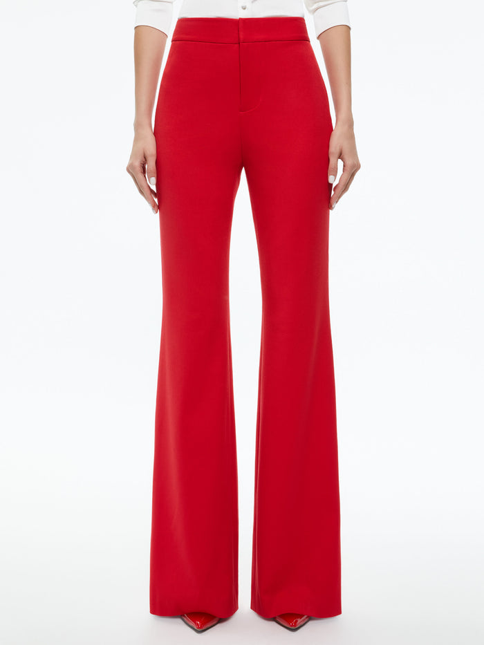 DEANNA HIGH RISE BOOTCUT PANT - PERFECT RUBY