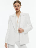 DEB OVERSIZED BOYFRIEND BLAZER - OFF WHITE