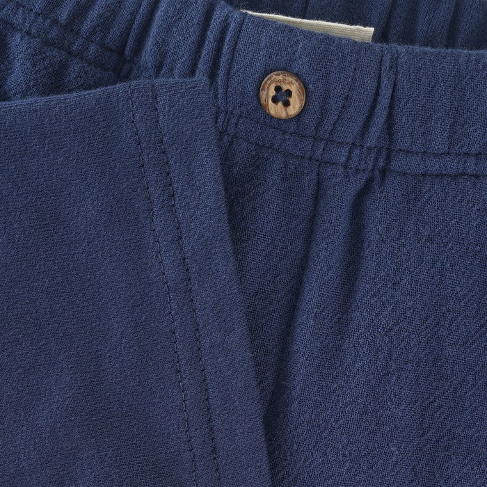 Deep Blue Muslin Shorts