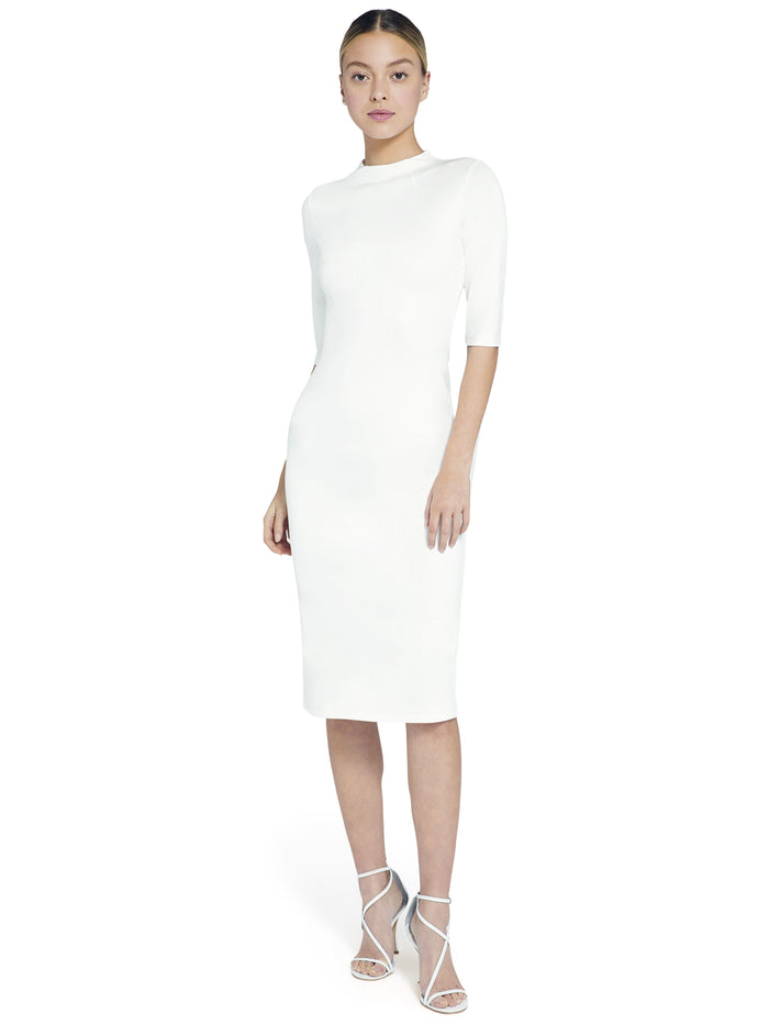 DELORA MIDI DRESS - OFF WHITE