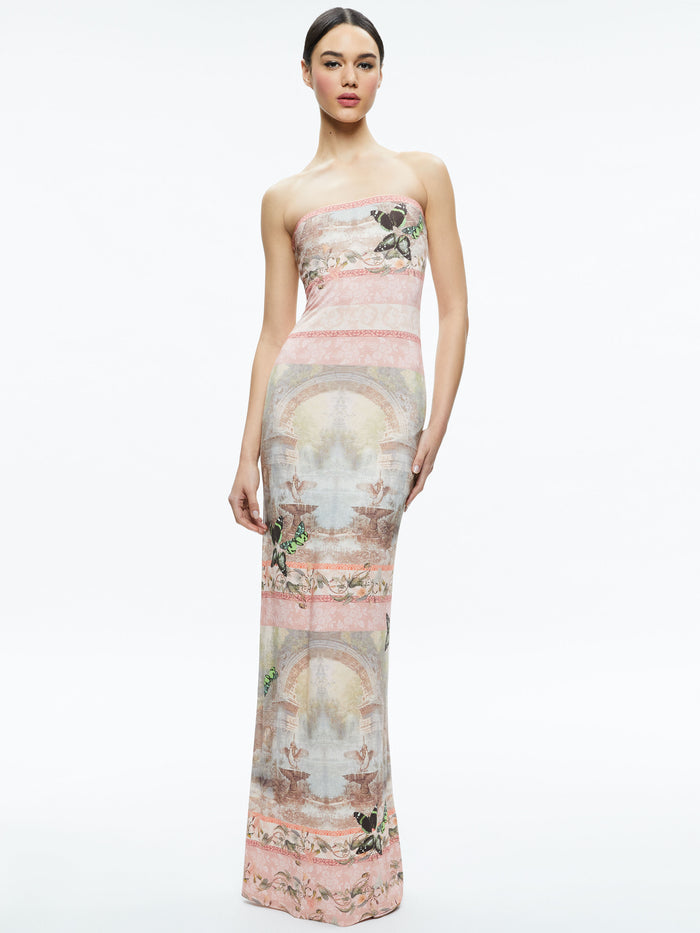 DELORA STRAPLESS MAXI DRESS - VERSAILLES