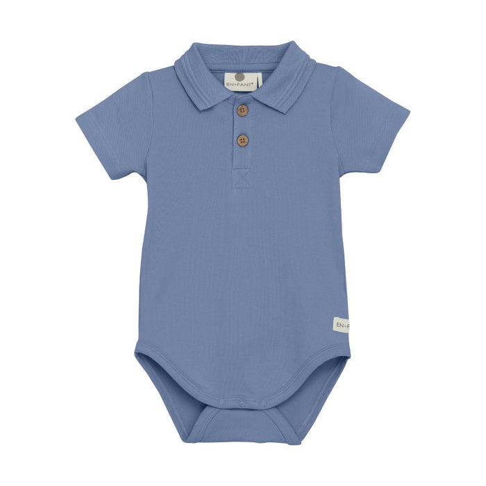 Denim Blue Polo Bodysuit
