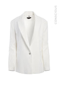 DENNY BOYFRIEND BLAZER - OFF WHITE
