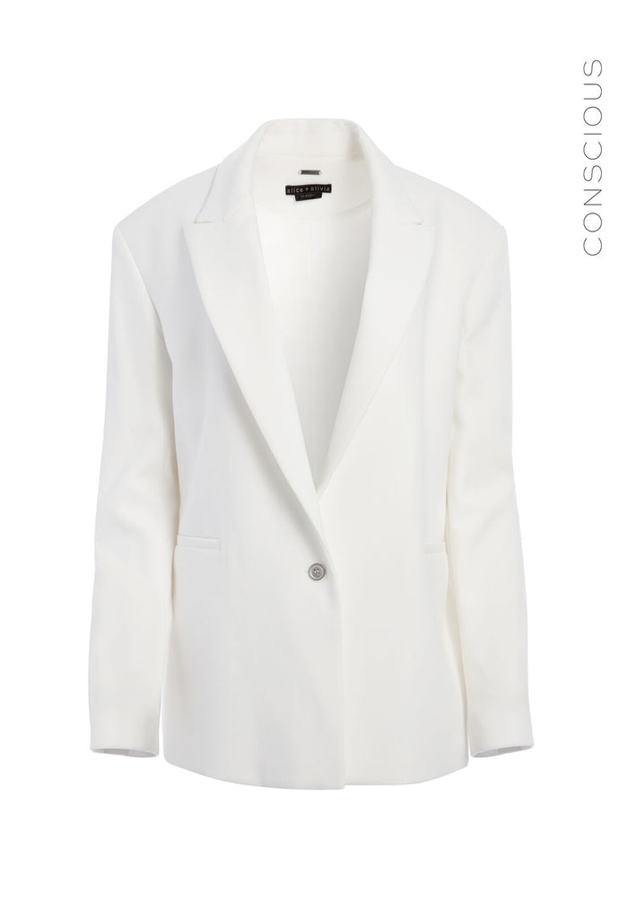DENNY BOYFRIEND BLAZER - OFF WHITE