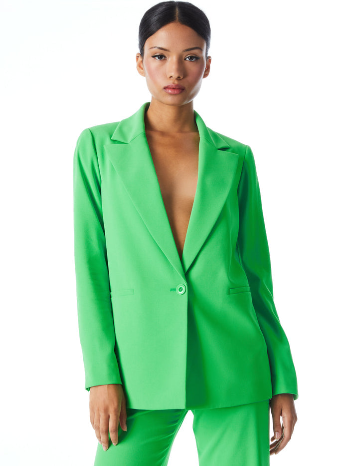 DENNY BOYFRIEND BLAZER - GARDEN GREEN