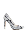 DINA SNAKE SKIN HEEL - NATURAL