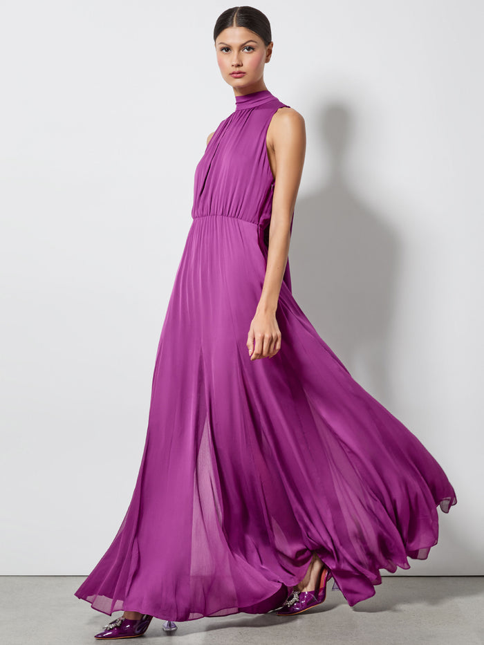 DITA MAXI DRESS - BRIGHT BOYSENBERRY