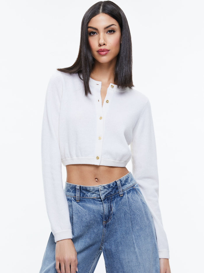 DOLLIE CASHMERE CARDIGAN - ECRU