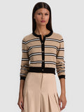DOLLIE STRIPED CARDIGAN - BEACH DAY STRIPE SM