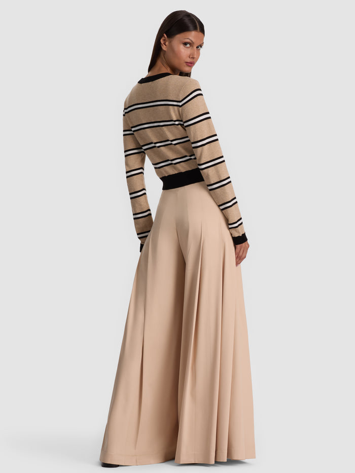 DOLLIE STRIPED CARDIGAN - BEACH DAY STRIPE SM