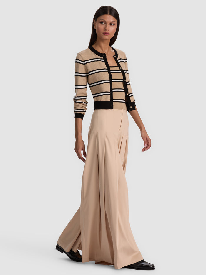 DOLLIE STRIPED CARDIGAN - BEACH DAY STRIPE SM