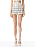 DONALD HIGH WAISTED SHORTS - OFF WHITE/BLACK
