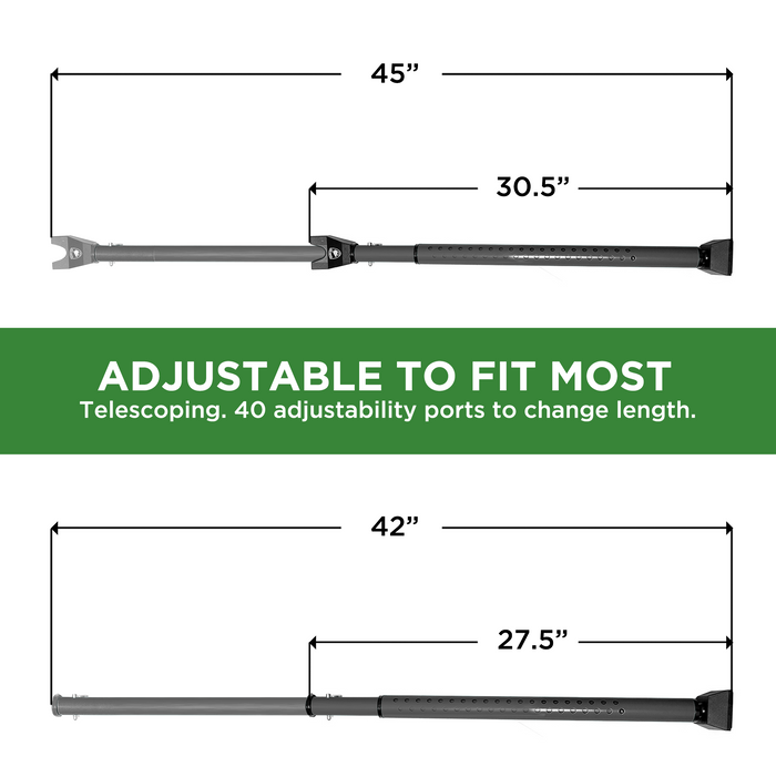 Door Security Bar | Front and Patio Door Jammer 2 Pack