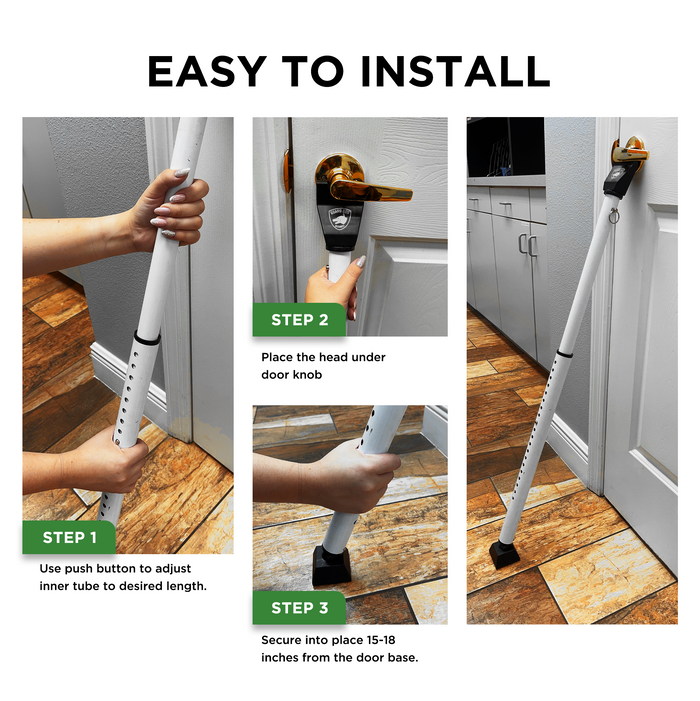 Door Security Bar | Front and Patio Door Jammer