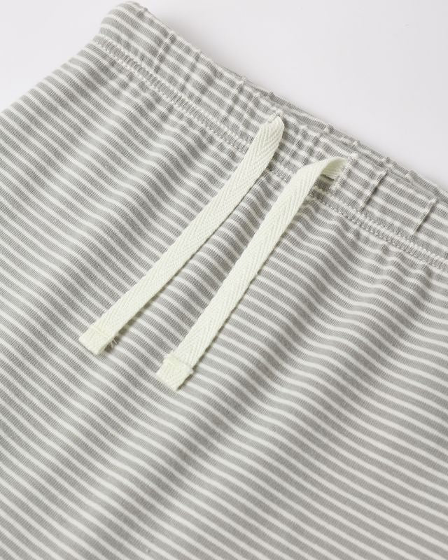 Drawstring Pant Sage Micro Stripe