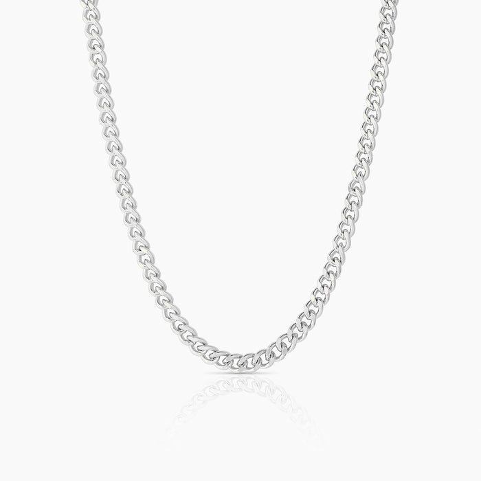 Drew Silver Curb Necklace