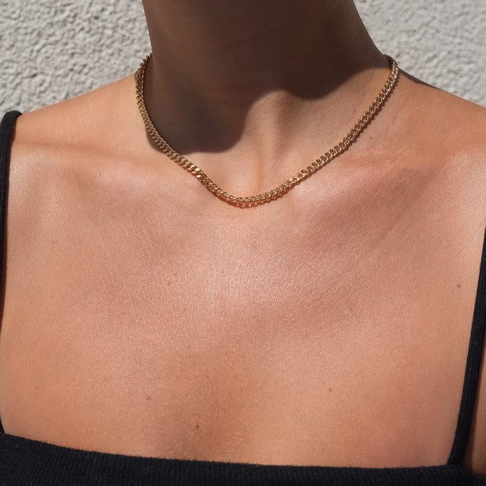 Drew Silver Curb Necklace