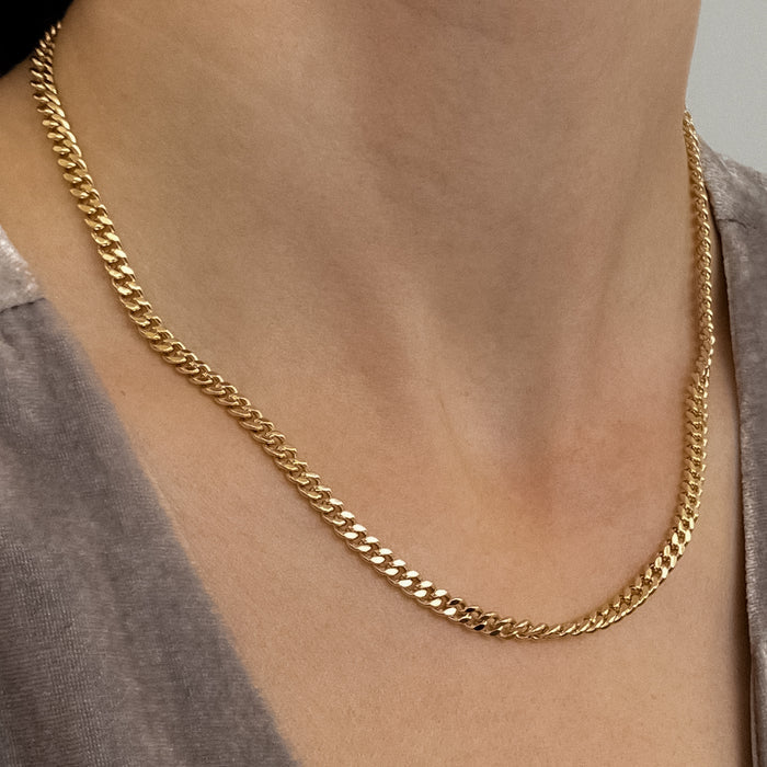 Drew Silver Curb Necklace