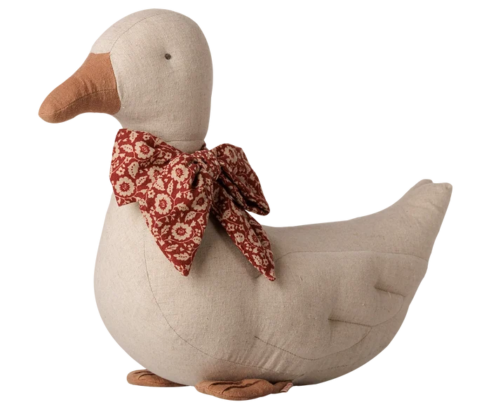 Duck with Bow- Sand