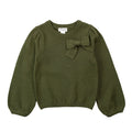 Dusty Green Bow Sweater
