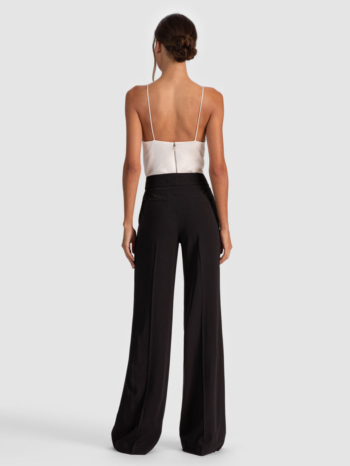 DYLAN HIGH WAISTED WIDE LEG PANT - BLACK