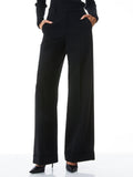 DYLAN HIGH WAISTED WIDE LEG PANT - BLACK