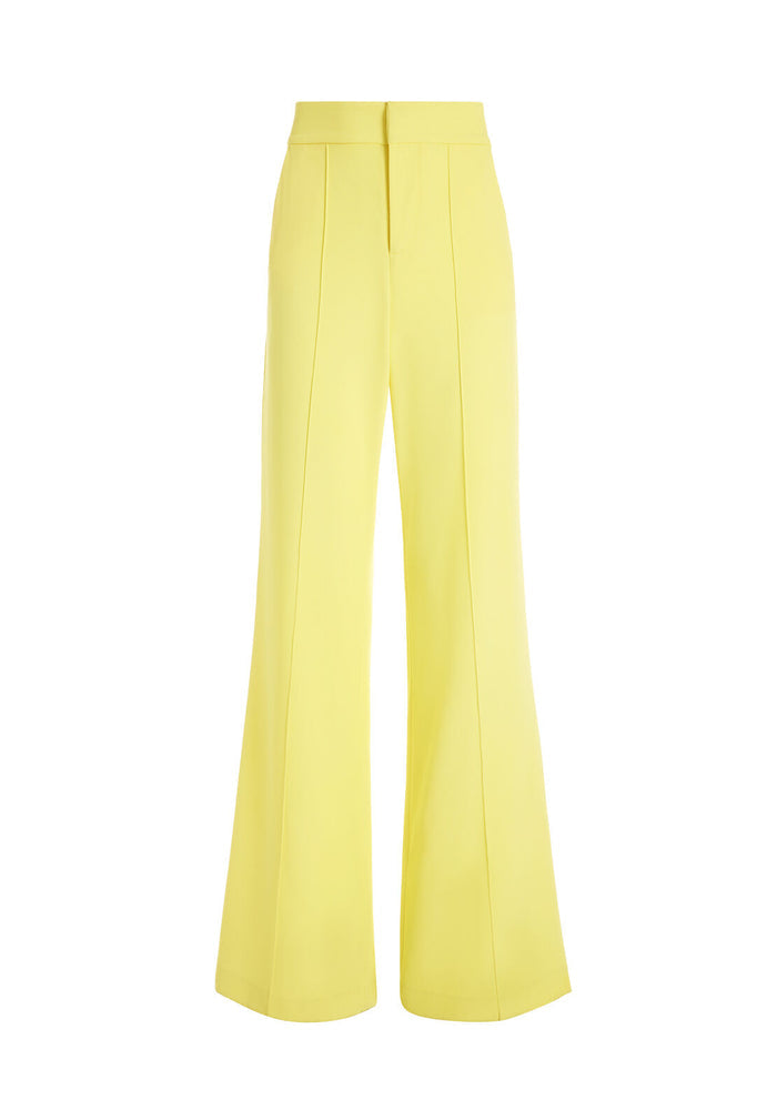 DYLAN HIGH WAISTED WIDE LEG PANT - DAFFODIL