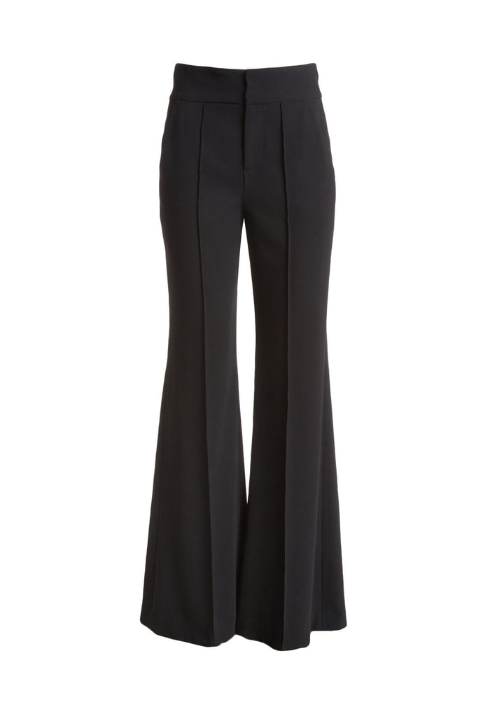 DYLAN HW WIDE LEG PANT - BLACK