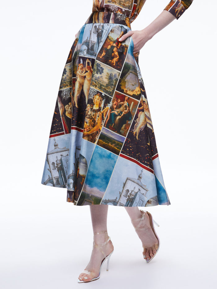 EARLA HIGH WAISTED MIDI SKIRT - SUNDAY DREAMING