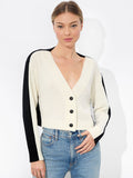 EDELMAN CARDIGAN - ECRU/BLACK