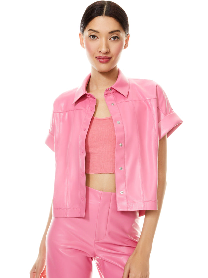 EDYTH VEGAN TOP - CALYPSO PINK