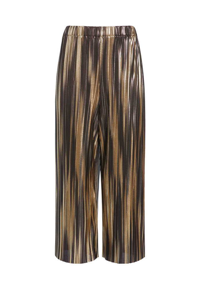 ELBA CROPPED ANKLE PANT - GOLD MULTI