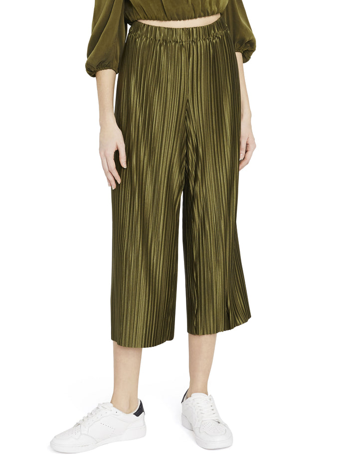 ELBA CROPPED ANKLE PANT - OLIVE