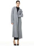 ELEANOR LONG SWEATER BLAZER - MEDIUM HEATHER GREY