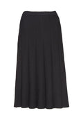 ELISSA OTTOMAN PLTD MDLTH SKT - BLACK