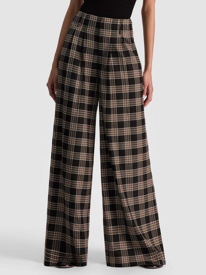 ELOISE WIDE LEG PANT - BLACK/MULTI