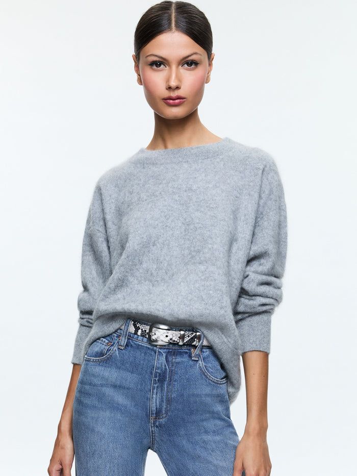 ELSA PULLOVER - MEDIUM HEATHER GREY