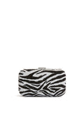 EMBELLISHED SHIRLEY CLUTCH - BLACK/WHITE