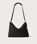 Large Shoulder bag in a black seen from the front view.