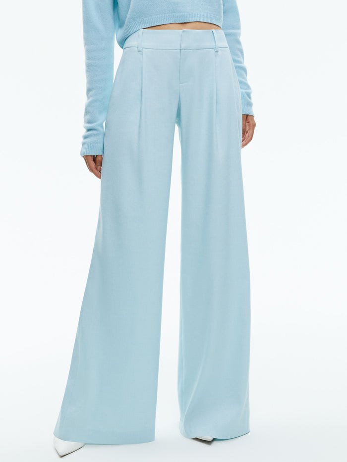 ERIC LOW RISE LINEN PANT - SPRING SKY