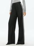 ERIC PANT WITH SIDE STRIPE - CHARCOAL GREY MELANGE
