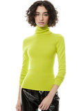 ERMELINDA TURTLENECK PULLOVER - LIME PUNCH