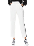 ESTA PLEAT FRONT PANT - OFF WHITE/BLACK