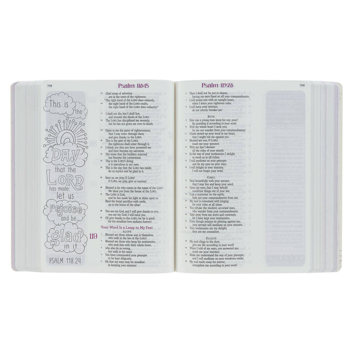 ESV My Creative Bible for Girls Softcover, Pink Floral