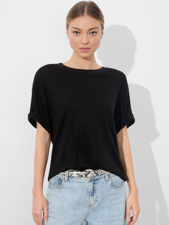 EVAN OVERSIZED TEE - BLACK