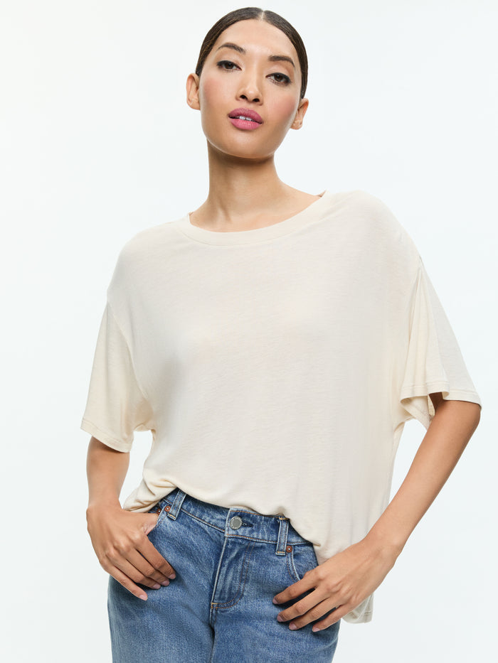 EVAN OVERSIZED TEE - OATMEAL