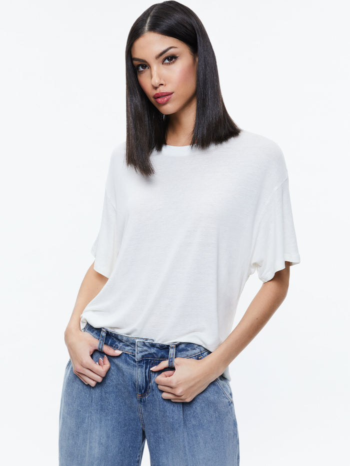 EVAN OVERSIZED TEE - OFF WHITE