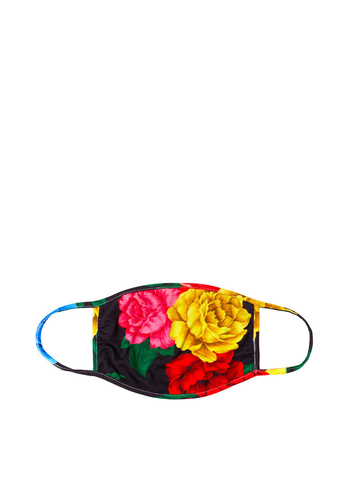 FACE MASK - CAMELLIA BOUQUET BLK/MULTI