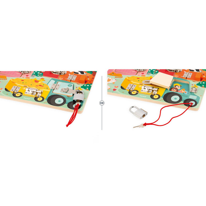 Farm | Padlocks Board | 5 different doors