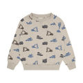 Feather Grey Printed Sweatshirt